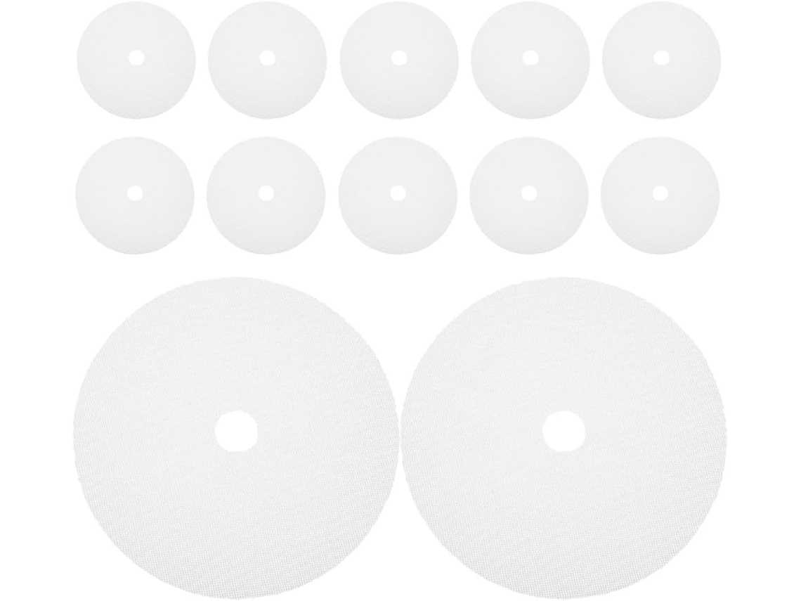 Tapetes De Silicone Redondos Para Desidratador Alimentos Stobaza, 12 Unidades, Antiaderentes E Reutilizáveis, Fáceis De