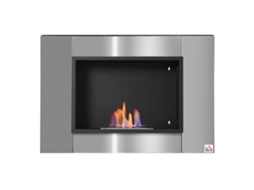 Lareira Bioetanol Embutida Parede Queimador 0,9l 3h Inox 80cm VELTRIX