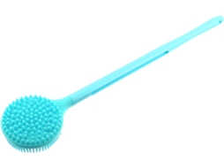 Escova De Banho Wooneky Com Cabo Longo Silicone Dupla Face E Cerdas Flexíveis Para Esfoliação Massagem, Melhora A Saúde
