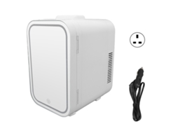 Refrigerador Compacto Dual Laxiscreed De 4l Para Casa E Carro, Quente/frio, Com Espelho Led Para Maquilhagem