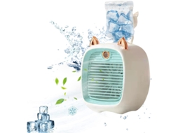 Mini Climatizador Mesa Névoa Azul Umidificador Portátil