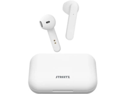 Auriculares Bluetooth True Wireless STREETZ Tws-1105 (In Ear - Microfone - Branco)