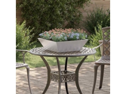 Vidaxl Vaso De Jardim 5 Unid. Prateado 50 X 50 X 15 Cm Aço Inoxidável