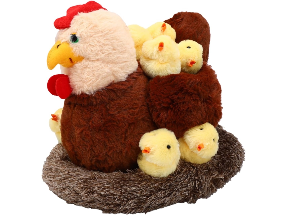 Conjunto De Pelúcias De Galinha - Uso Prático E Funcional