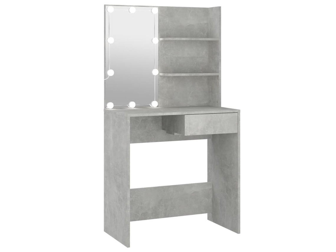 Conjunto de toucador VIDAXL Cinzeto Madeira processada (74.5x40x141 cm )