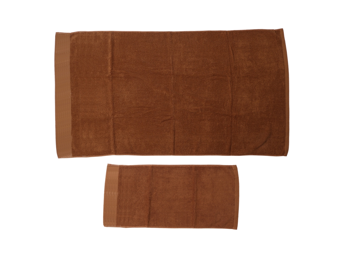 Toalha de Banho Algodão Café Macia Absorvente Conjunto Familiar