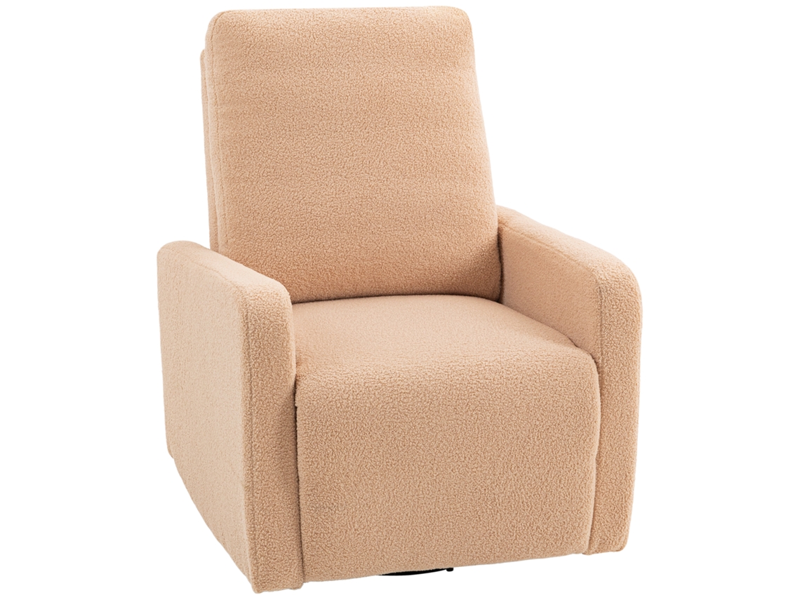 Poltrona Reclinável com Baloiço 360° 76x94x100 cm Marrom S/MARCA