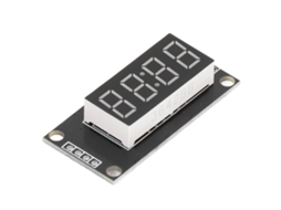Laxiscreed Módulo De Display Led Digital Azul 4 Dígitos 0.36 Polegadas Com Relógio E Alimentação 5v