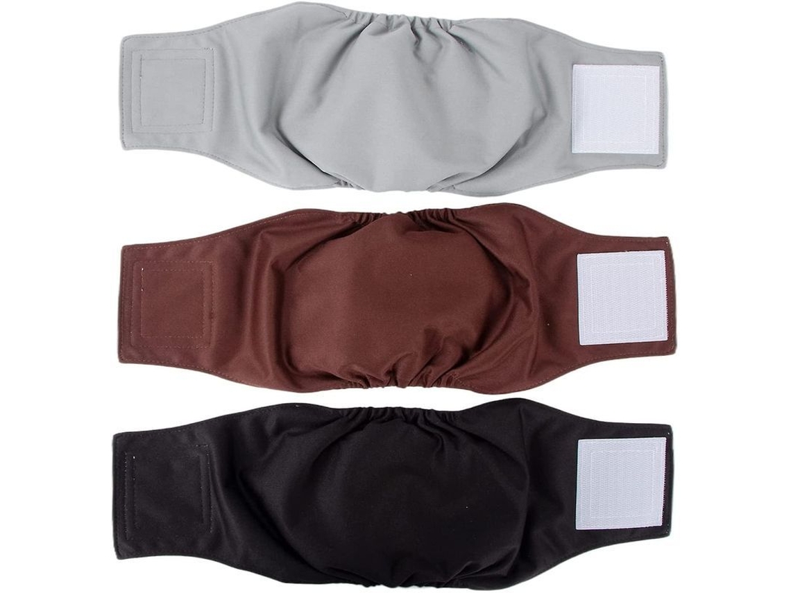 Fraldas Reutilizáveis Para Cães Machos Laváveis 3 Pack Com Absorção Forte E Ajuste Perfeito 2025