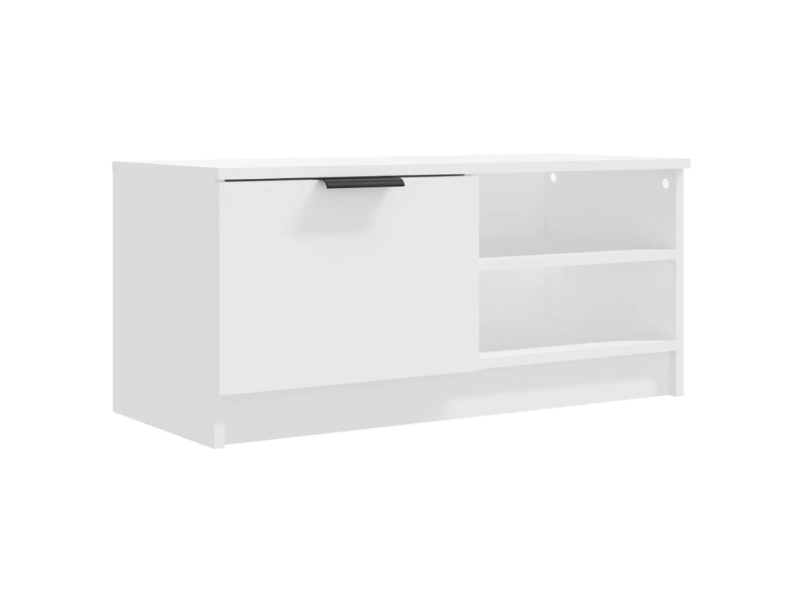 TV Móvel 80x35x36,5 Cm Madeira Processada Branco MAISON EXCLUSIVE