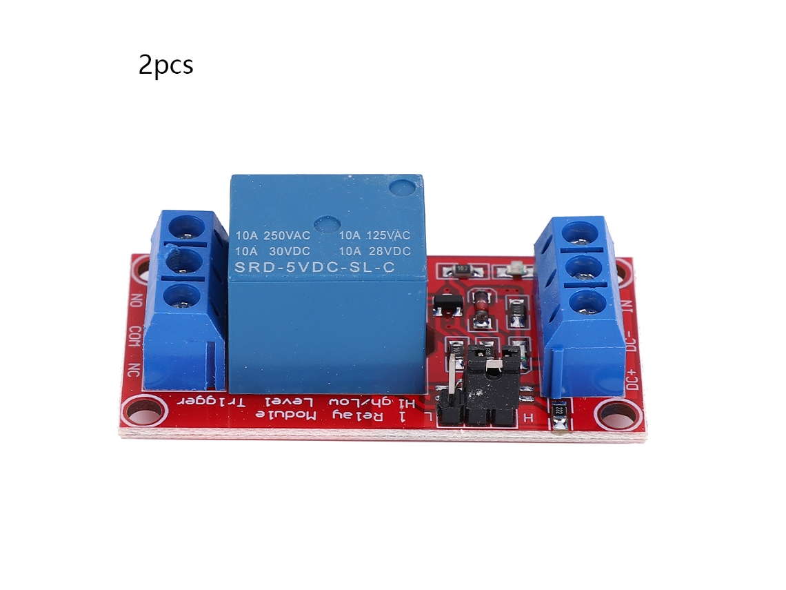 Módulo Relé 1 Canal 5v Trigger Baixo Arduino 2pcs