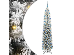 Vidaxl Árvore De Natal Artificial Verde 240 Cm Pvc E Aço E Plástico