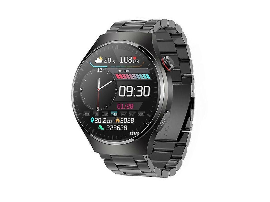 Relógio inteligente MT200 com tela AMOLED de 1,43 polegadas, à prova d'água IP67, pulseira de aço, chamadas de ECG, Ly Ebike