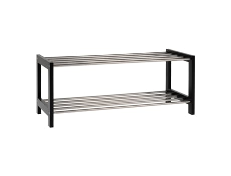 Suporte de madeira preta com 2 78 x 34 cm de aço nórdico prateleiras de aço