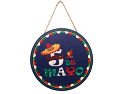 Decoração De Festa Cinco De Mayo Com Sinal Laxiscreed Para Parede E Porta Em Nova México