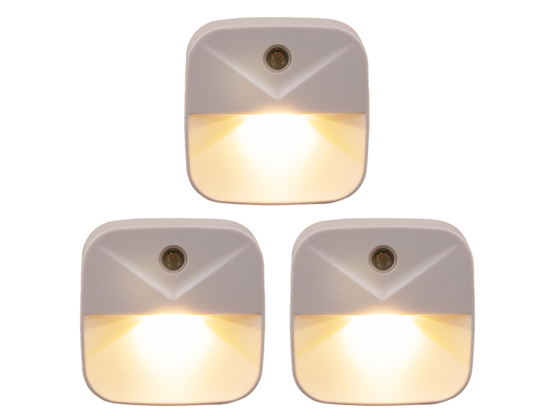 Luz Noite Led Inserida na Parede Liga e Desliga Automaticamente NEVEANCE