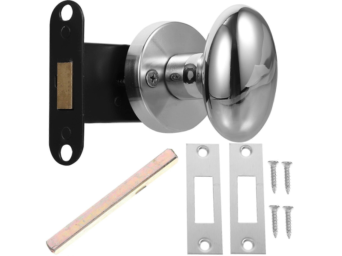 Pestillo de Cierre de Seguridad Unilateral Oculto para Puertas Interiores de Acero Inoxidable Con Manija Comercial 6,7x6,4cm Plata