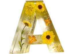 Abajur Floral Decorativo Com O Alfabeto.