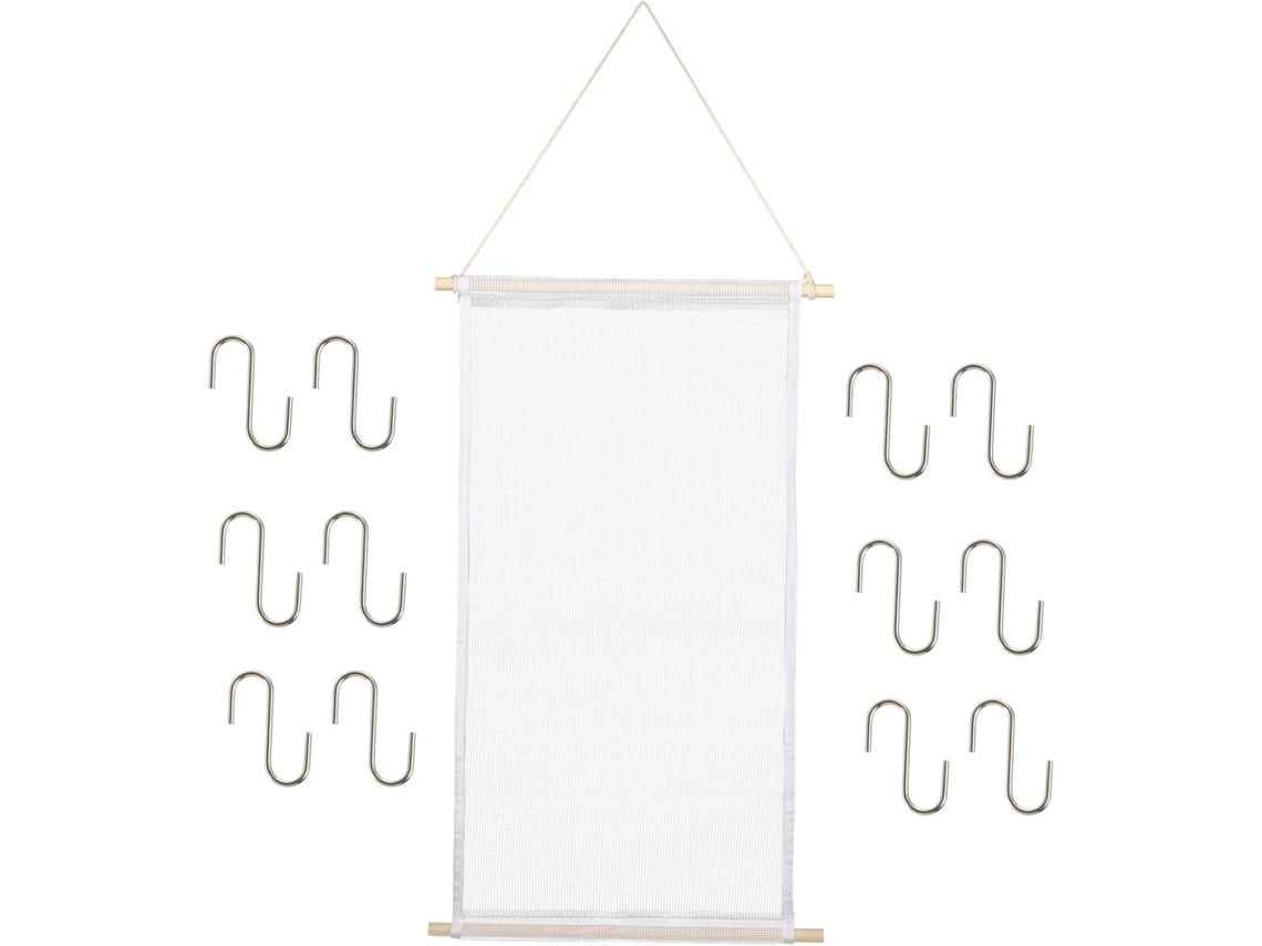 Conjunto de 10 cabides GOKOCO redondos em plástico branco