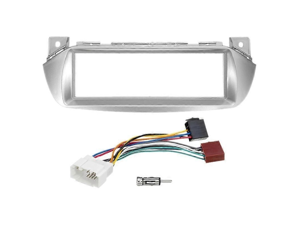 Kit De Painel De Rádio Para Suzuki Alto 2008-2013, Nissan Pixo 2008-2013 E Maruti A-star 2009+ Cor Prata Prata