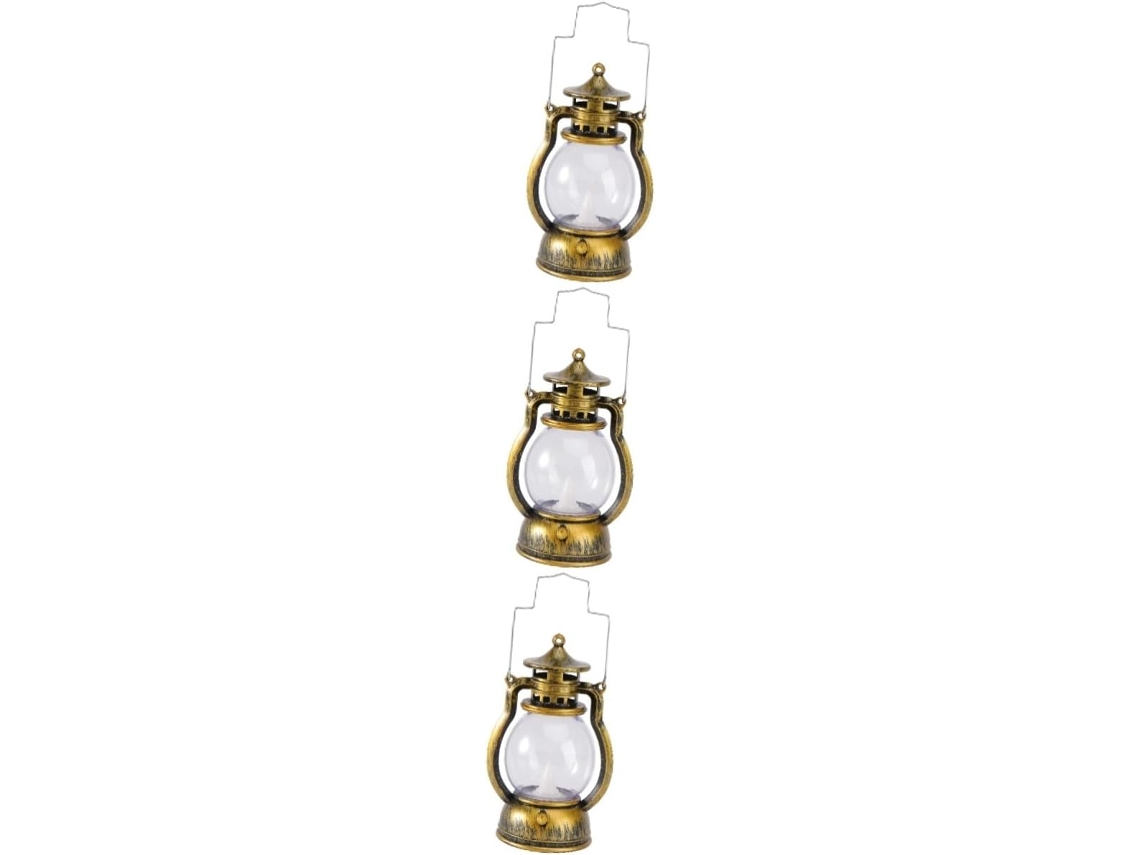 Conjunto De 3 Lâmpadas Portáteis Em Formato De Cavalo Para Árvore De Natal, Luminárias De Metal Com Efeito Piscante Conjunto De 3 Lâmpa Gokoco