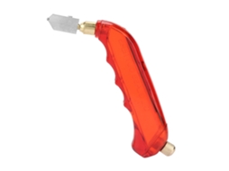 Cutter de vidro profissional com alimentação de óleo e alça de plástico vermelho com S/MARCA