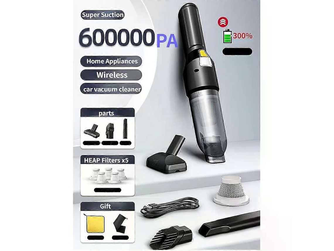 Aspirador De Pó Sem Fio Para Carro 150w 600kpa Super Sucção Sem Fio Portátil Aspirador De Pó Automático Doméstico Carro Uso Duplo Aquaforge