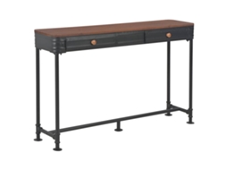 Vidaxl Mesa Consola Com 2 Gavetas 120x30x75 Cm Madeira De Abeto Maciça