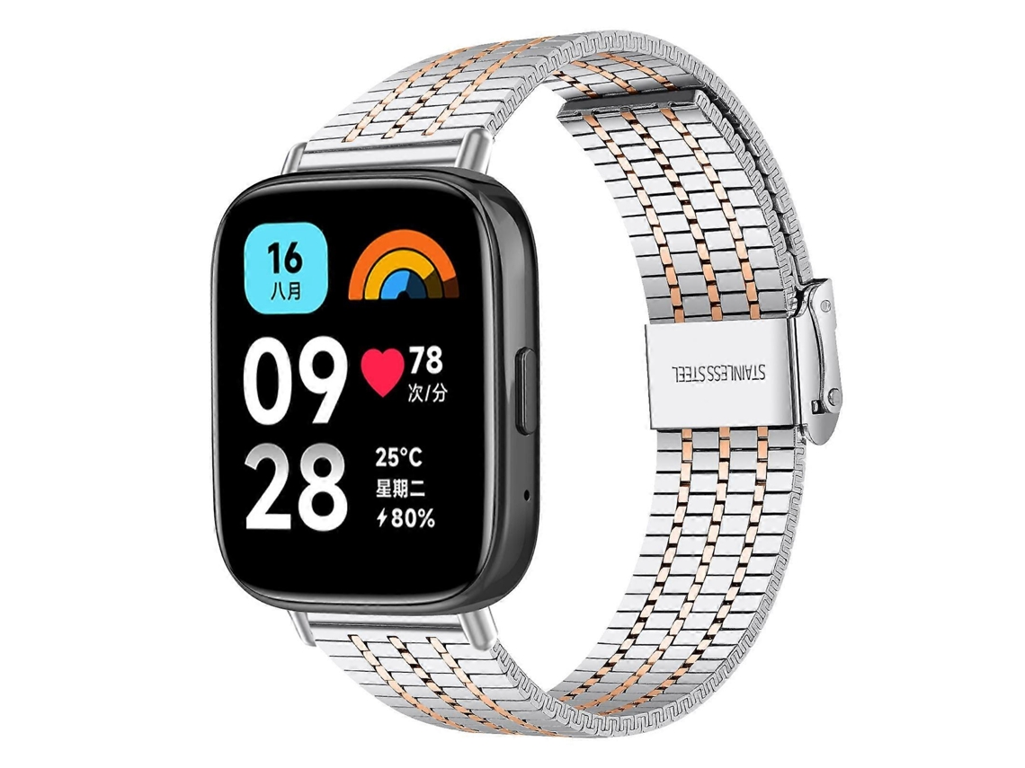 Pulseira De Relógio De Aço Inoxidável Com Fivela De Sete Contas Xdfind
