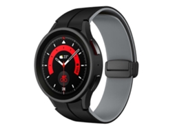 Pulseira De Silicone Bicolor Com Fecho Magnético Dobrável Para Samsung Galaxy Watch 6 / 6 Classic