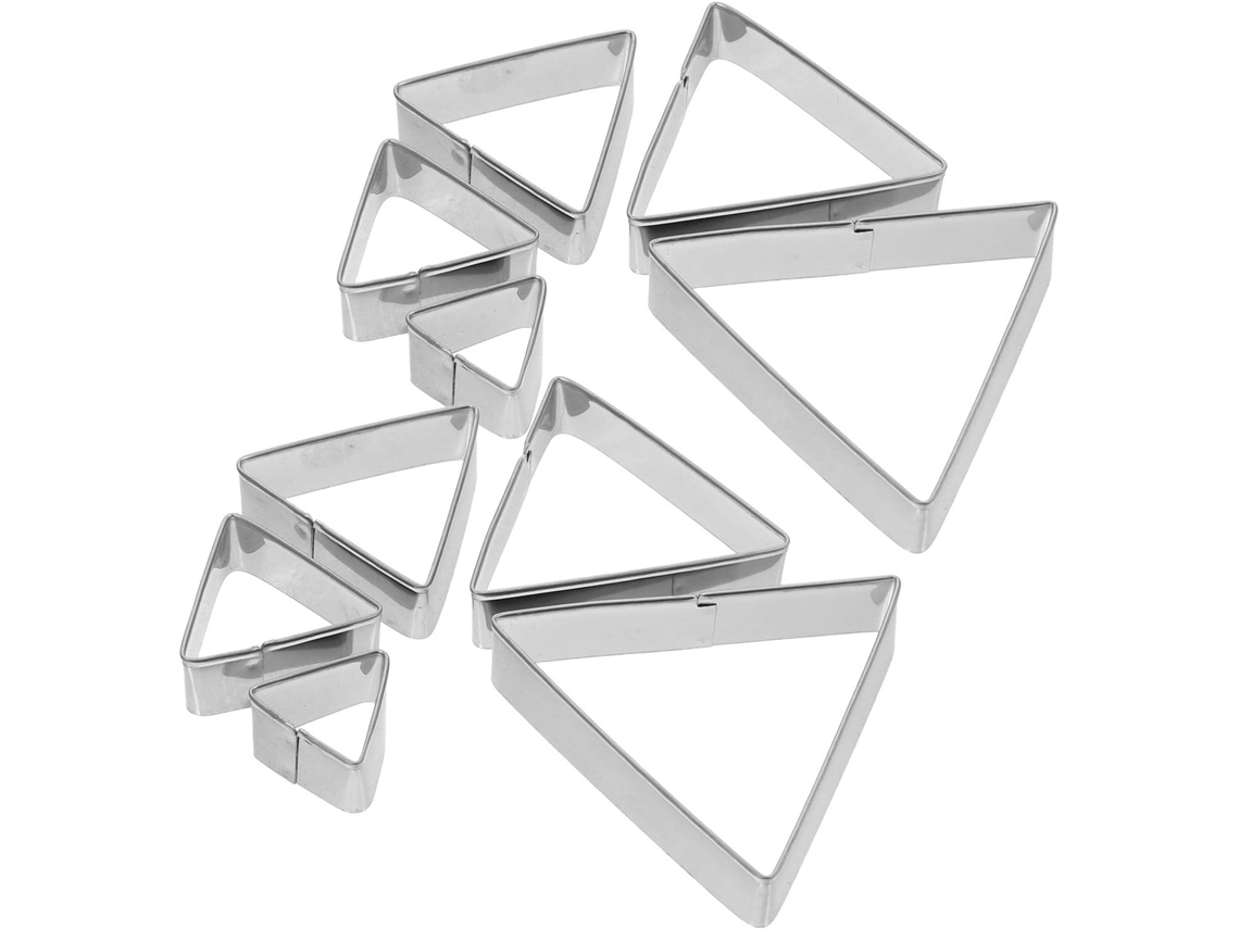 Cortador De Biscoitos, 10 Peças, Triangular, Para Confeitaria Caseira