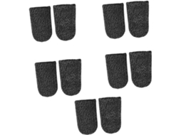 Childweet Conjunto De 10-protetores Dedo Respiráveis Para Telas Sensíveis Ao Toque, Capas Elásticas Para Jogos, Preto