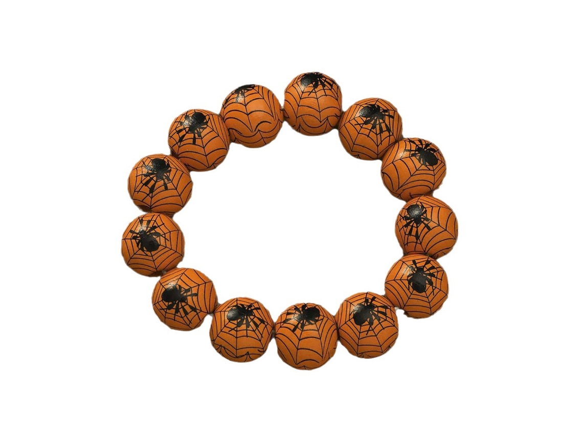 Pulseira Personalizada de Abóbora e Aranha Joia de Festa de Halloween NEVEANCE