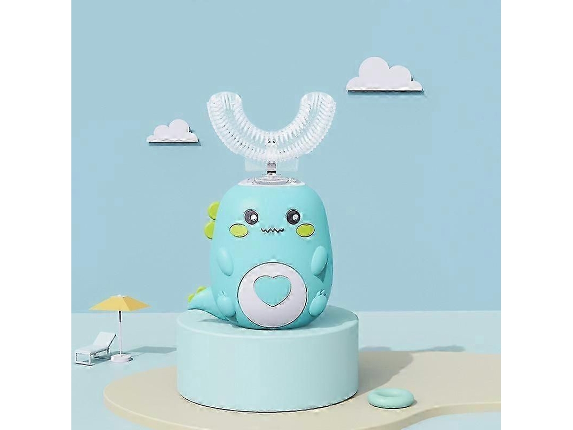 Escova de Dentes Infantil em Formato U, Ultrassônica Silicone com Rotação 360 ​​graus e Autom Ática. GOKOCO