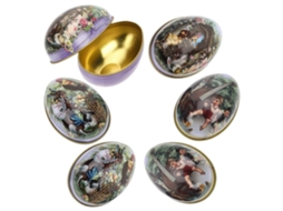 Conjunto De 6 Caixas De Presente De Páscoa Com Estampa De Coelho, Ideais Para Doces, Biscoitos E Folhas De Chá. Hengjian