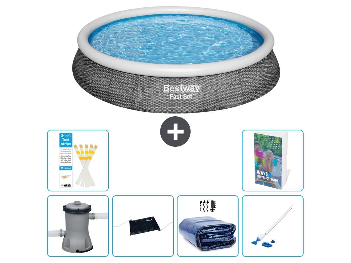 Piscina Bestway Fast Set Redonda 396x84 Cm 5 peças S252 BESTWAY