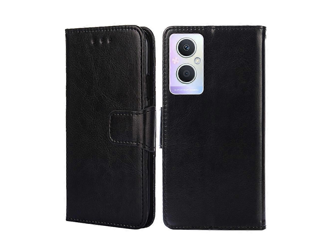 Capa De Celular Em Couro Com Textura De Cristal Para Oppo A96 5g