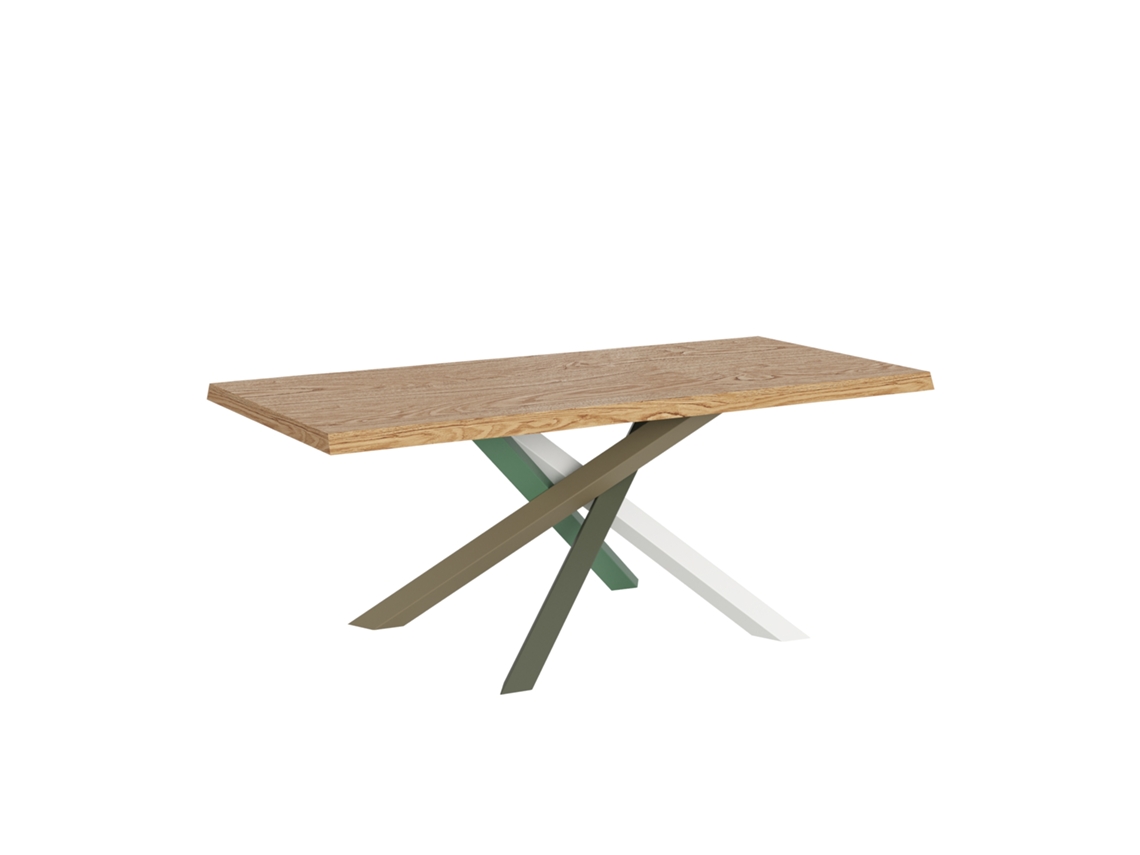 Mesa Fixa 90x200 Cm Versalux Pernas Carvalho Descascado 4/a Itamoby
