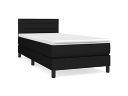 Box Spring Bed, Box Spring Beds Vidaxl Preto Tecido (90 X 190 Cm)