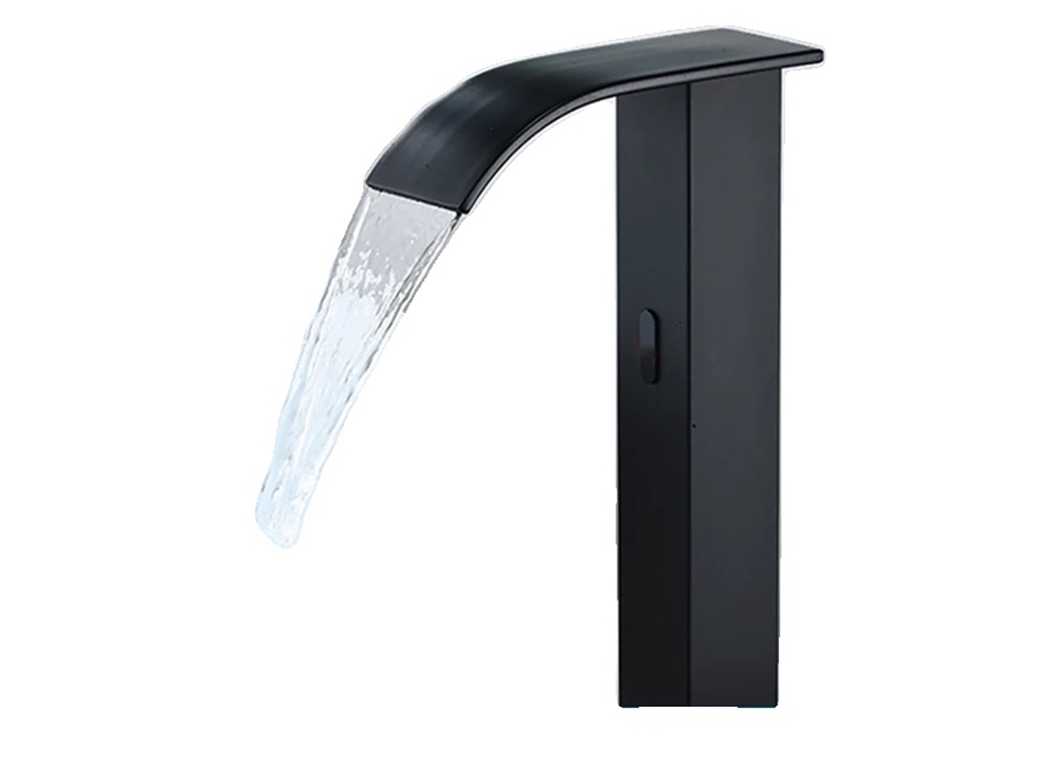 Torneira De Lavabo, Tecnologia De Sensor Inteligente, Controle Automático De Temperatura Da Água, Preto Alto B