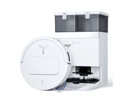 Aspirador Robô Ecovacs T50 Pro Omni Gen3, 81mm Ultra Fino, Estação Omni (lava-seca-esvazia), 25000pa, Aivi 3d, Zerotangle 3.0, Truedge 2.0, Branco