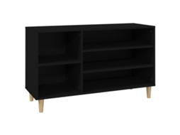 Shoe Cabinet, Shoe Cabinets Vidaxl Preto Madeira Processada (n/a)