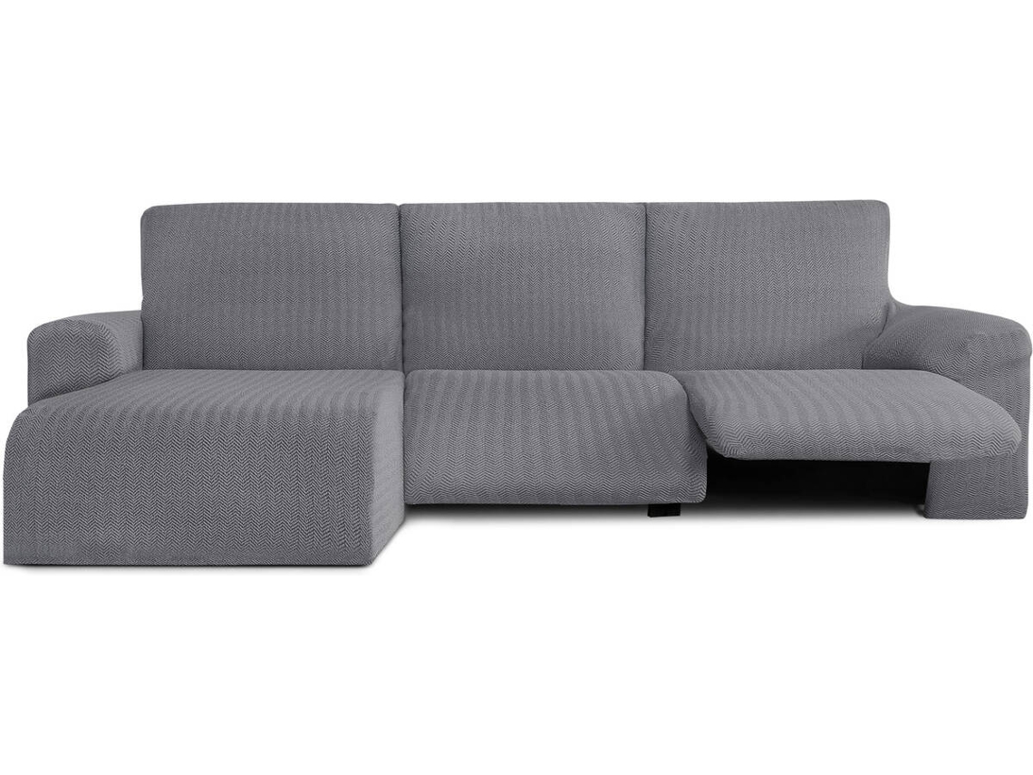 Capa de Chaise Longue Relax Esquerda EYSA Premium Jaz Tecido Multielástico (360 x 120 x 120 cm - Poliéster e Algodão - Gris)