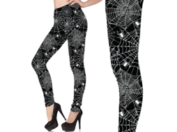 Leggings teias de aranha para mulheres