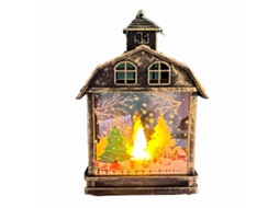 Ornamento de Natal de Bronze Vintage com Luz Led para Árvore de Natal LAXISCREED