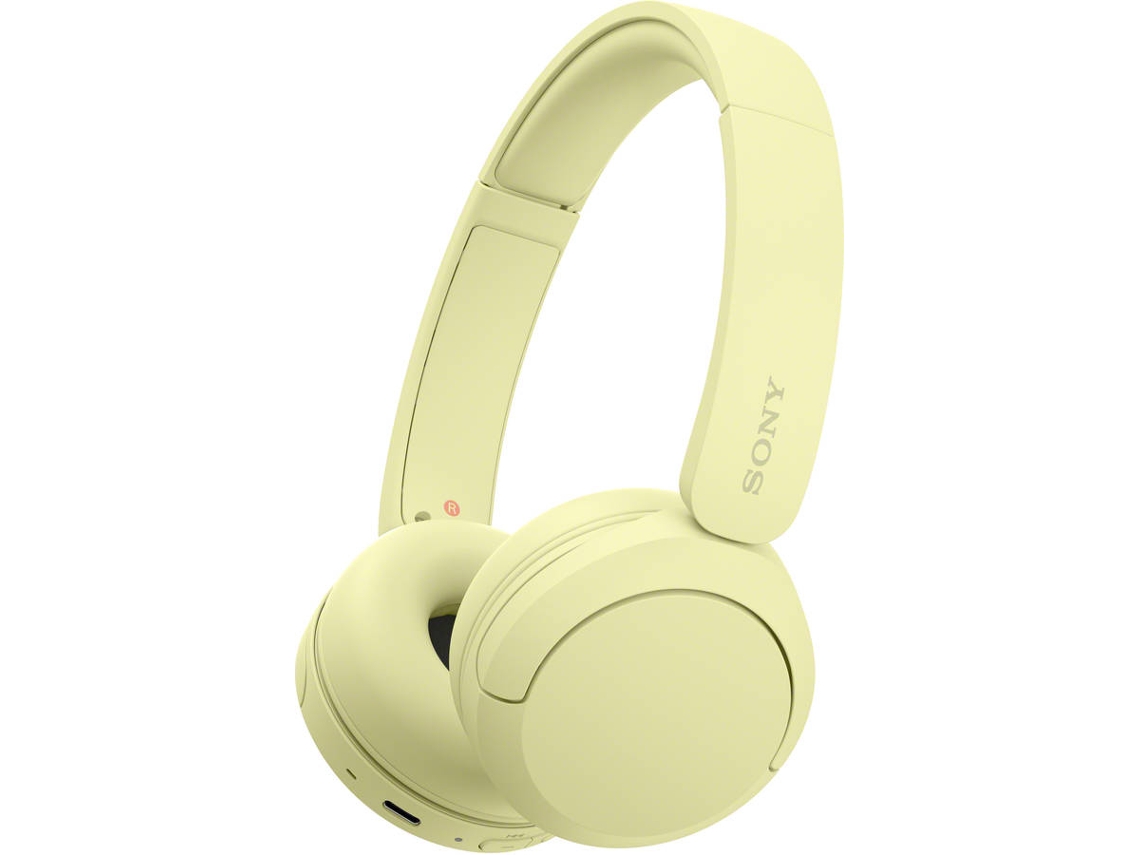 Auscultadores Bluetooth SONY WH-CH520Y (On Ear - Microfone - Amarelo)