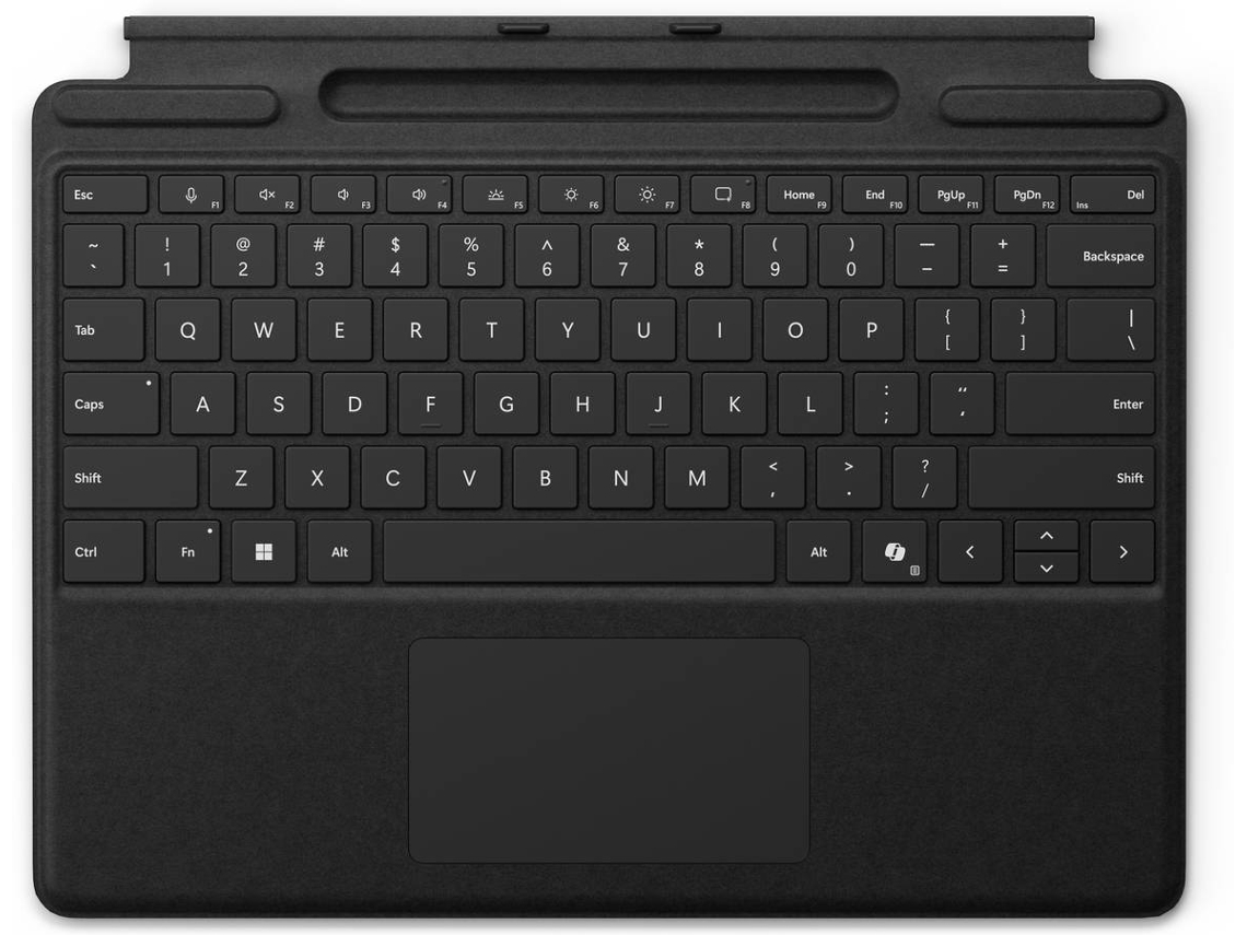 Teclado MICROSOFT Surface Pro Copilot  com armazenamento para caneta (Preto)
