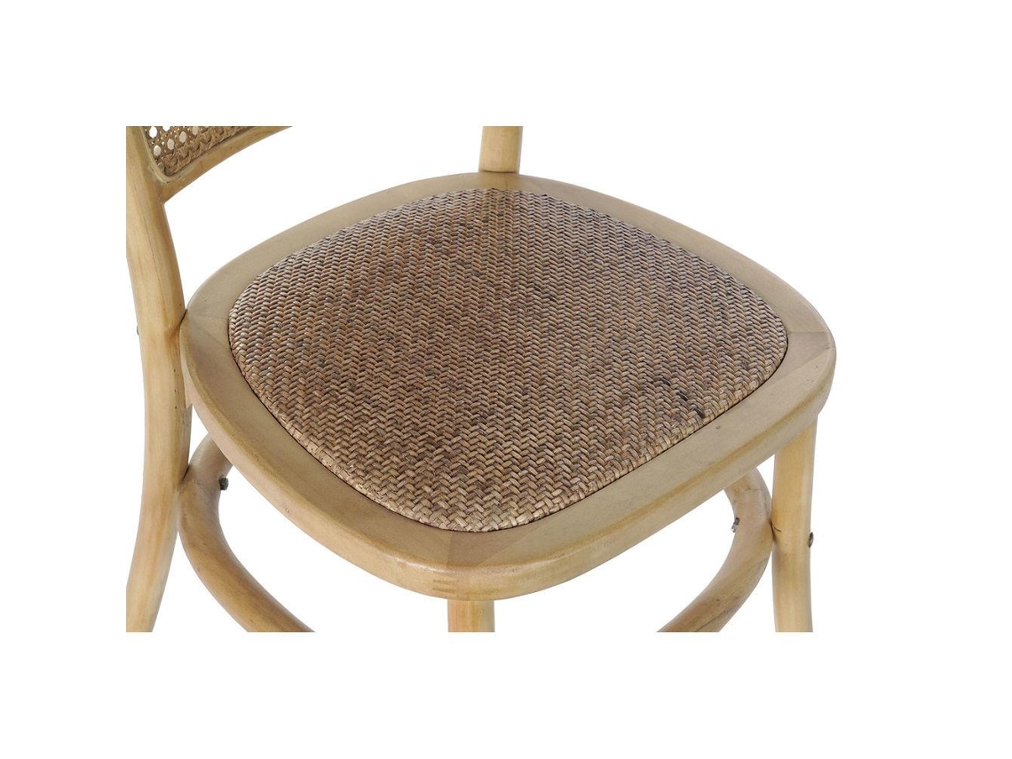 Cadeira de Sala de Jantar Dkd Home Decor Rotim Bétula 44 X 49 X 87 Cm