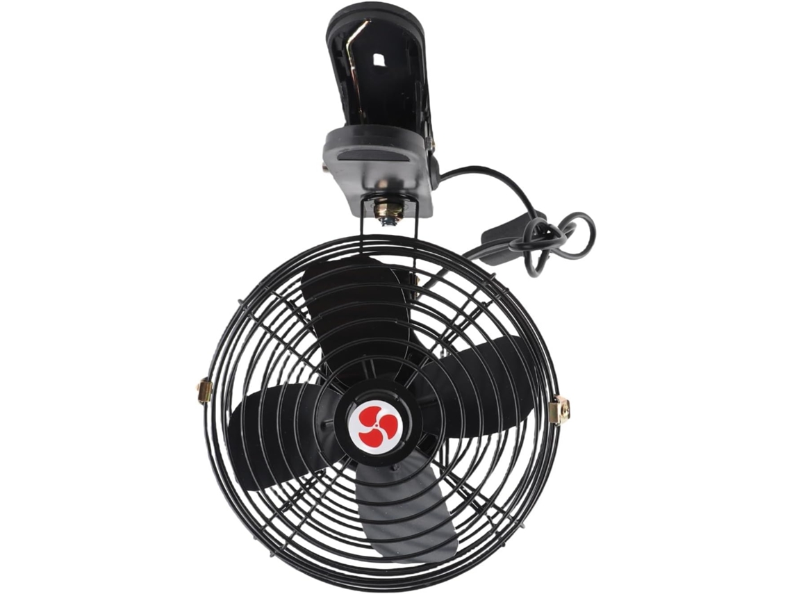 Ventilador De Metal 8 Polegadas Para Resfriamento Carros – Potente E Silencioso Com Clipe Veículos Solução Portátil