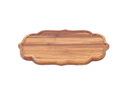 Ronjoe-tabuleiro De Chá De Bambu Estilo Japonês Com Almofadas Protetoras 19.8x13.7x1.8cm